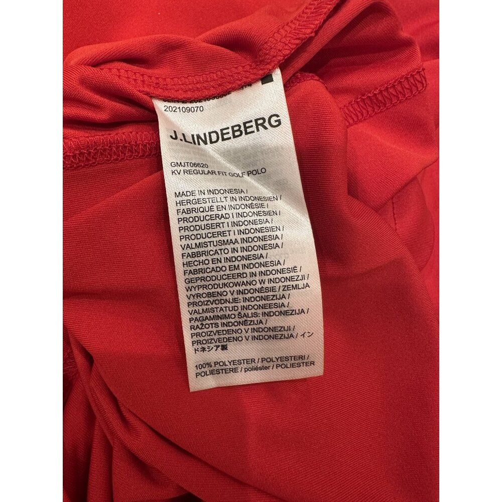 J.Lindeberg Men's KB Solid Regular Fit Short Sleeve Polo Shirts Size Large NWT - Picture 5 of 5